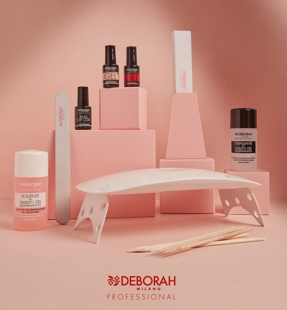 Milano Professional Nagellack, halbpermanent, Nr. 32 Rose Crepe, Plumping-Effekt, langanhaltend, verleiht intensive und glänzende Nägel, 4,5 ml