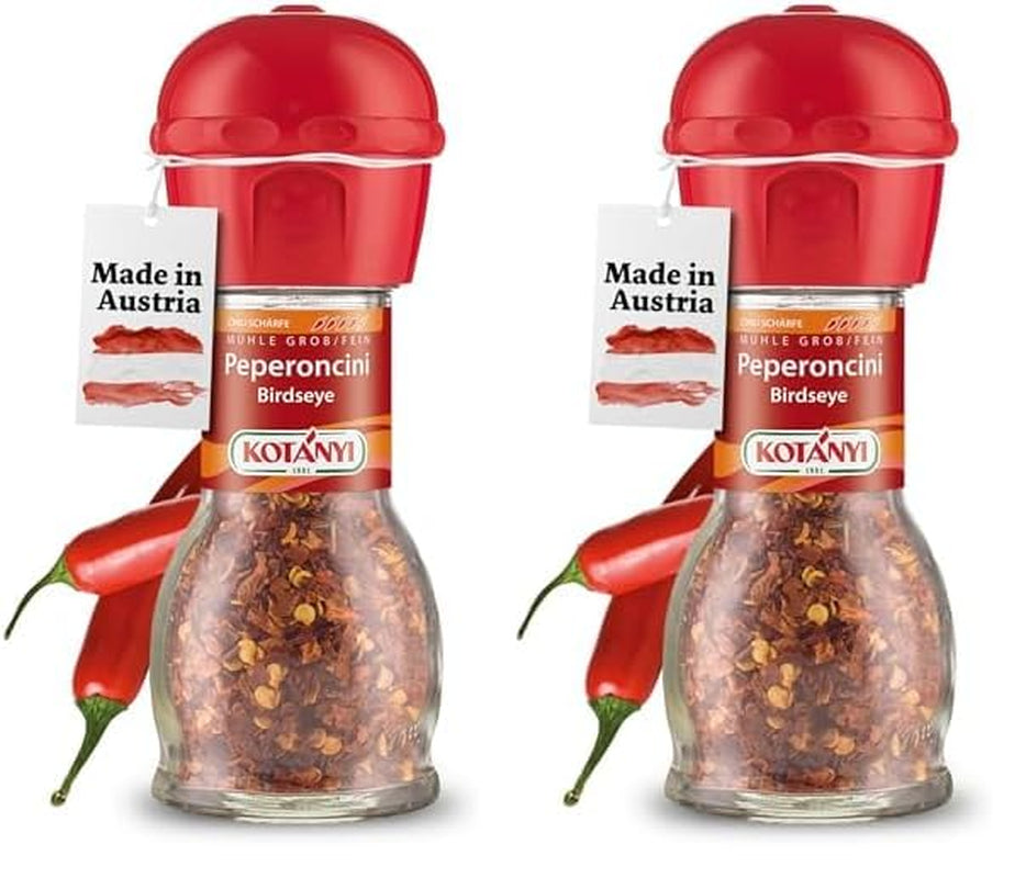 KOTÁNYI Chili Birdseye Pepperoncini Mühle, scharf zum frischen Mahlen, paquete 1 (1 x 27 g)
