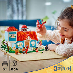 LEGO Ç€ Casa de Playa Disney de "Lilo y Stitch" - Juguete para construir con 6 habitaciones, observatorio, nave espacial y 5 minifiguras - regalo de cumpleaños para niñas y niños mayores de 9 años y fans 43268 Besuche den LEGO-Store sets de construcción