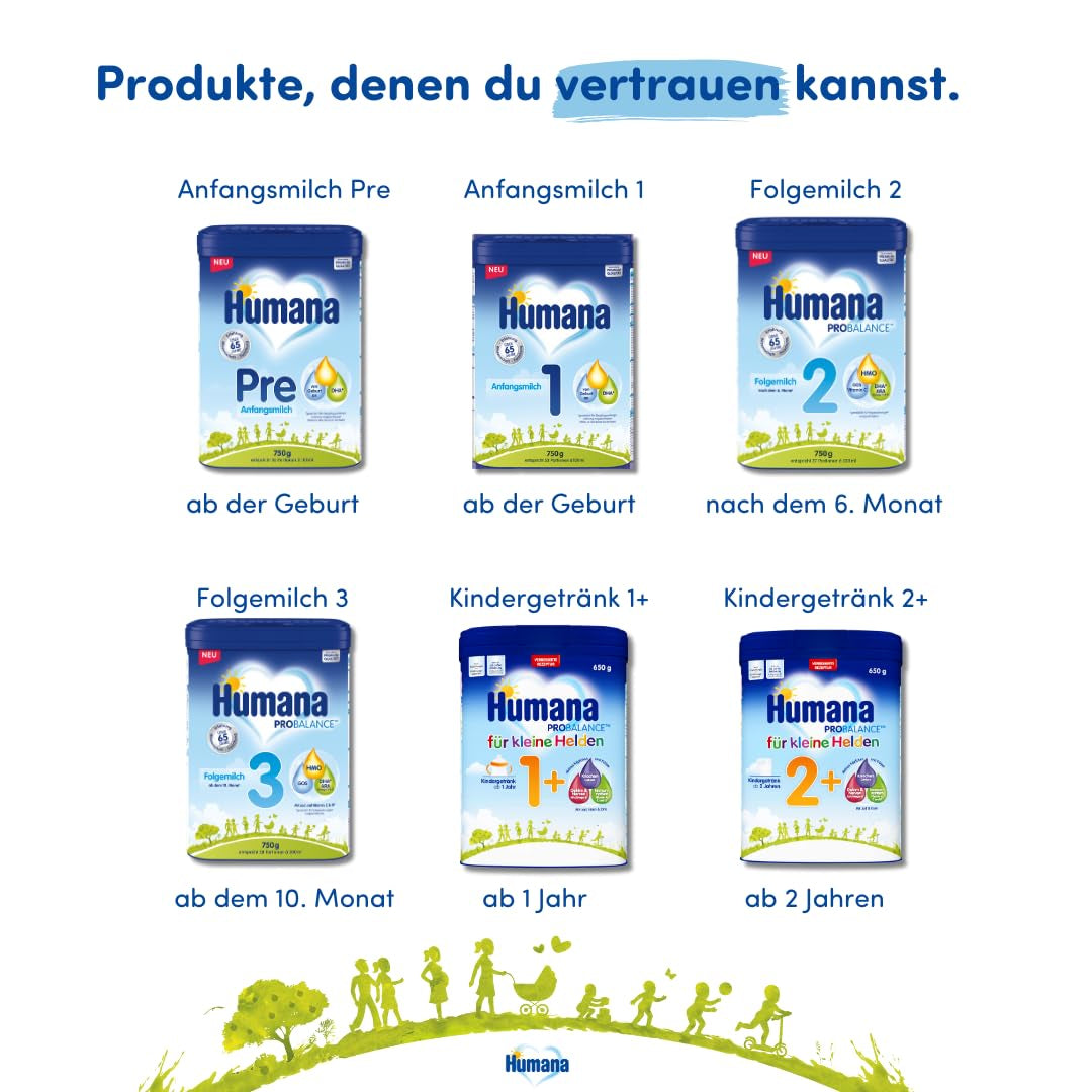 Humana SL Expert, desde el nacimiento, fórmula especial para la intolerancia a la leche de vaca causada por intolerancia a la lactosa, galactosemia o alergia a las proteínas de la leche de vaca, para bebés y niños pequeños, 600g
