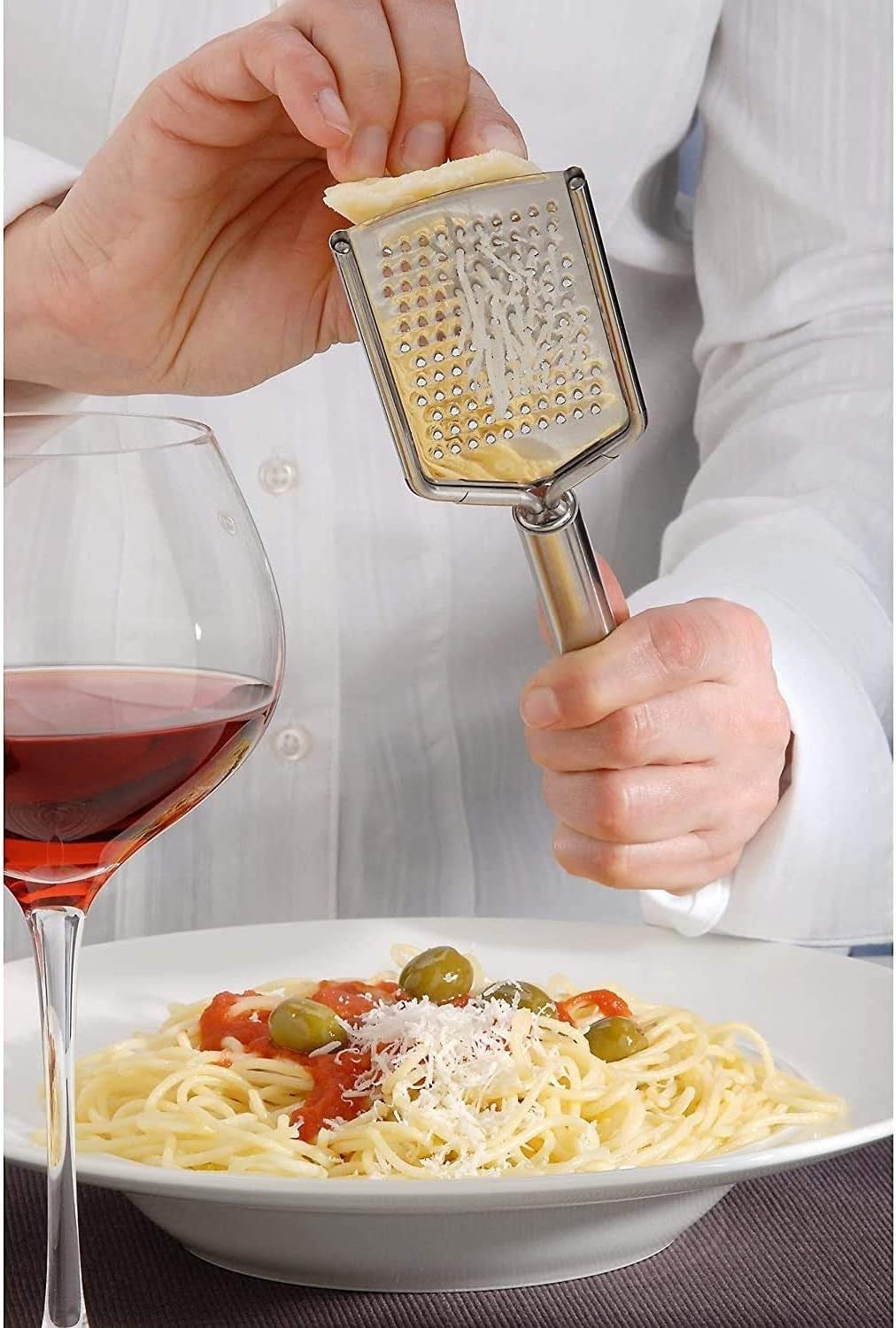 WMF Profi plus răzătoare de brânză din oțel inoxidabil 25 cm, suprafață fină de ras Peeler Naty Shop