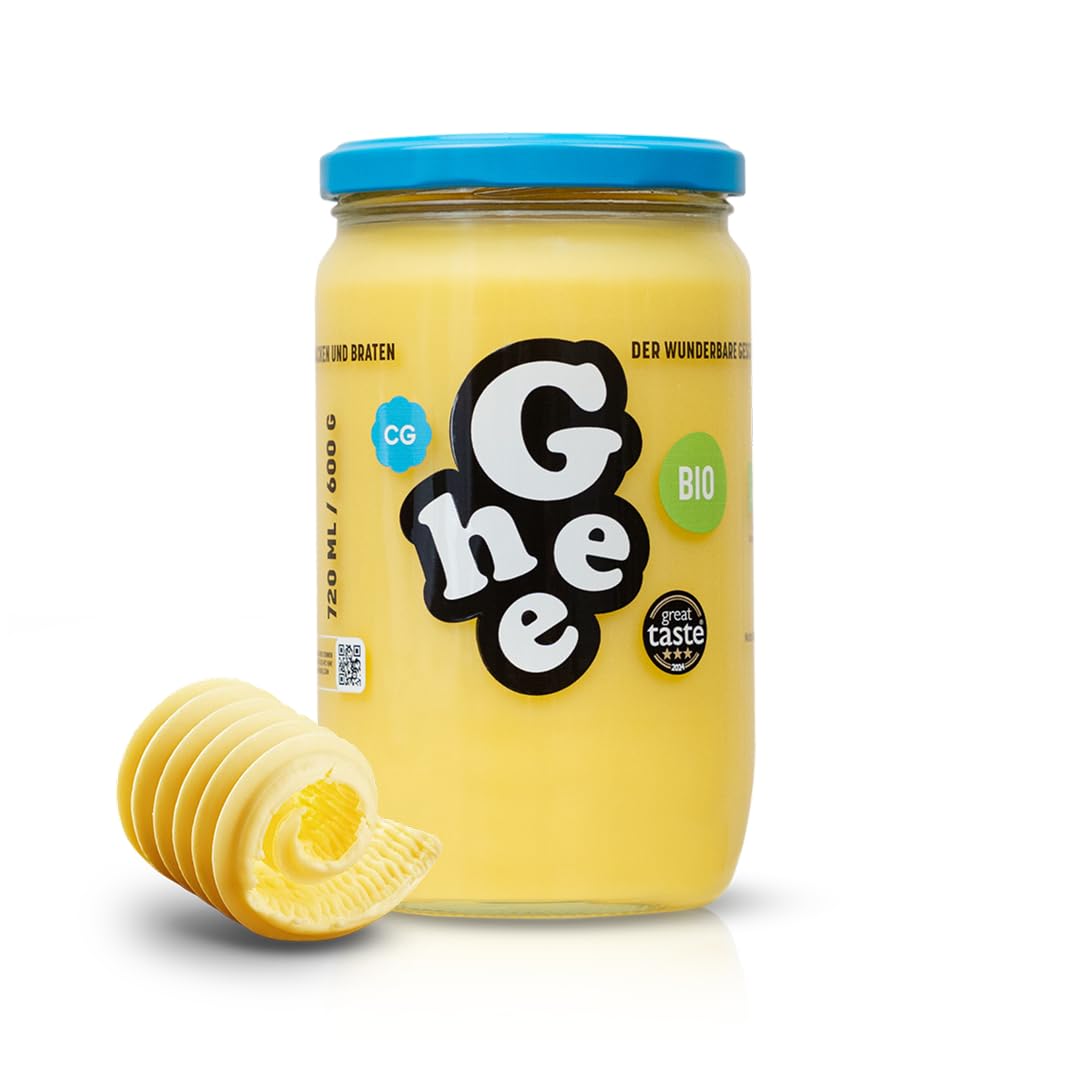 Mantequilla Ghee BIO 600 g - Ideal para Freír y Hornear Sin Lactosa