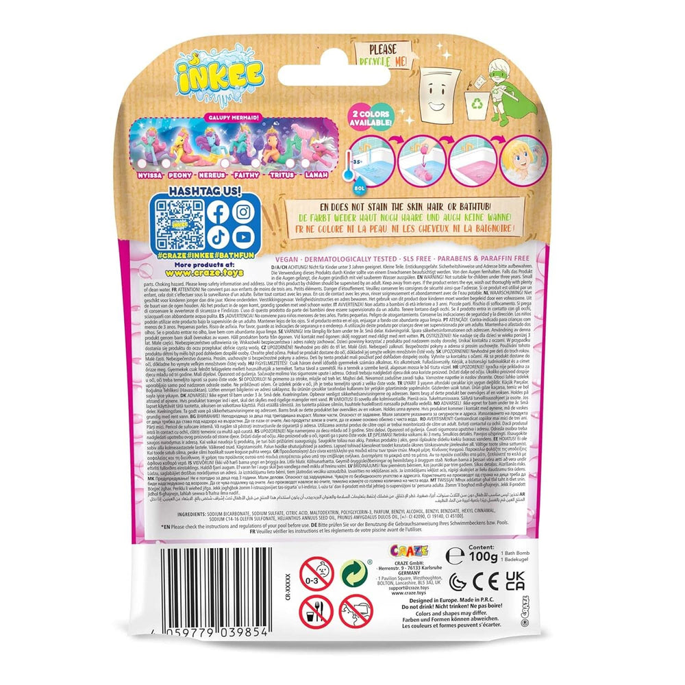 UNICORNIO TINTA | Bomba de baño para niños con sorpresa, 100 G, unicornio, aroma a palomitas Madre e Niño Naty Shop