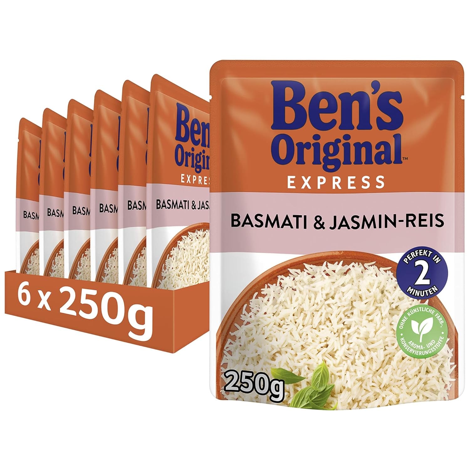 BEN'S ORIGINAL™ Arroz Basmati Express 6 x 220g