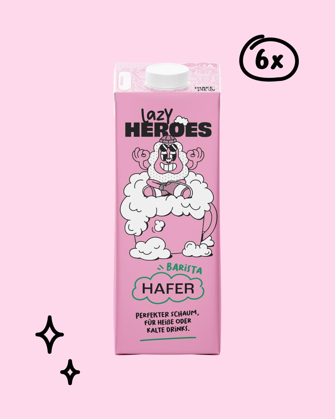 Bebida Lazy Heroes Hafer Barista - Espuma vegana perfecta sin gluten