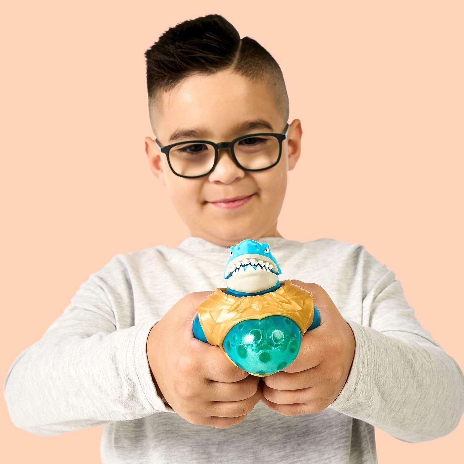 Heroes of Goo Jit To Deep GOO Sea Hero Pack con Thrash. Figura de acción súper elástica y expandible con relleno especial de slime y mandíbula móvil Figuras de acción Naty Shop