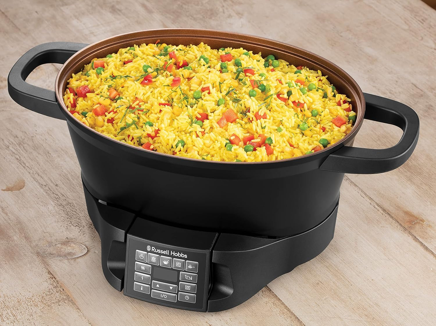 Multicocina Russell Hobbs 6,5L, pantalla digital, 8 funciones de cocción Olla de cocción lenta Naty Shop