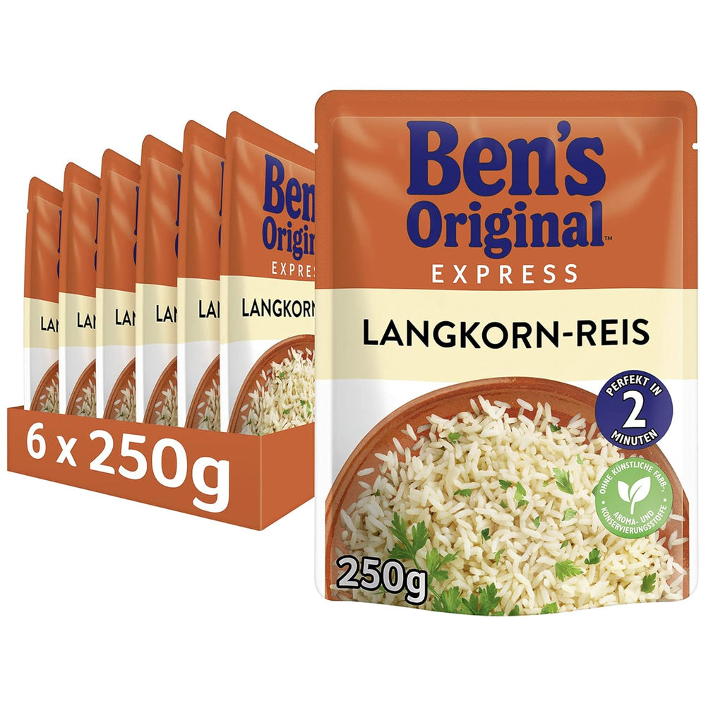 BEN'S ORIGINAL™ Arroz Basmati Express 6 x 220g