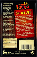 - Mezcla de condimentos para chile con carne | Würzmischung für Chili con Carne, Chili vegetariano sin Carne | Para 4-6 porciones Vegano, ohne Gesmacksverstärker | 30 gramos en bolsa
