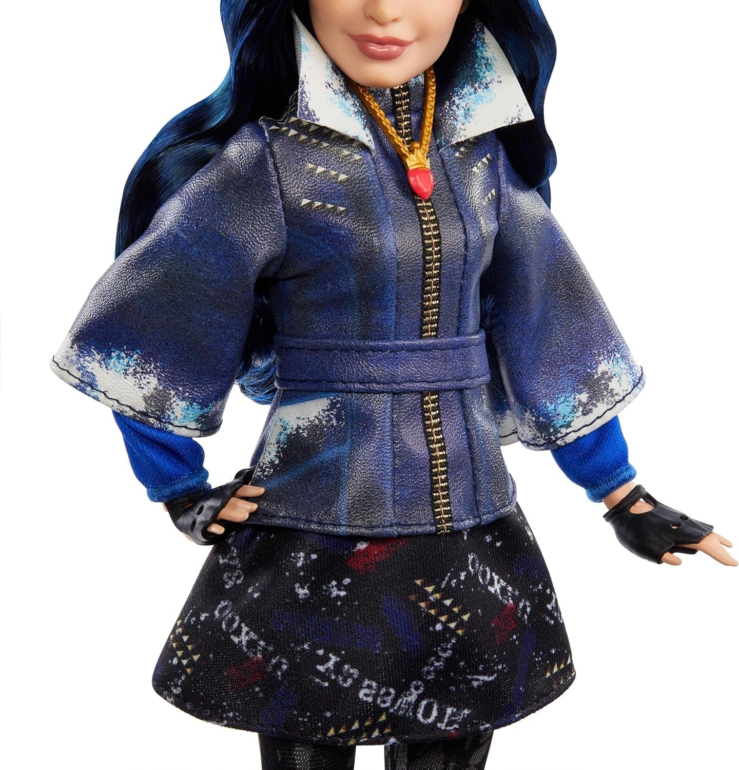 Mattel Los Decendientes, muñeca Evie, la Isla de los Perdidos, décimo Aniversario, conjunto, accesorii și articulații Flexibles, inspirație în film, JFG75