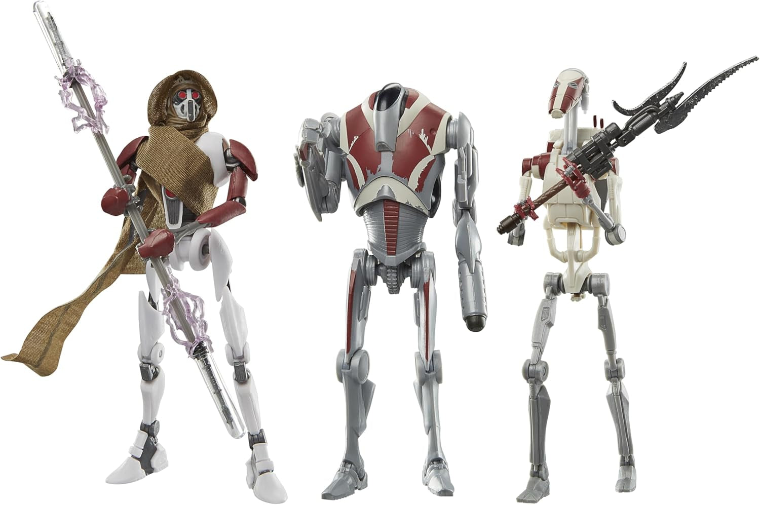 Star Wars Seria Neagră Magna Raider, Super Battle Droid, Jedi Battle Droid: Survivor Action Figures 3-pack, Scale 15 cm Action figures Naty Shop Titlu implicit