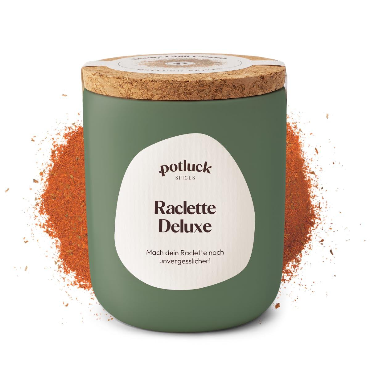 Comida compartida | Raclette Gewürz | Würzmischung im Keramiktopf | 70g | Vegano, sin gluten y con ingredientes naturales