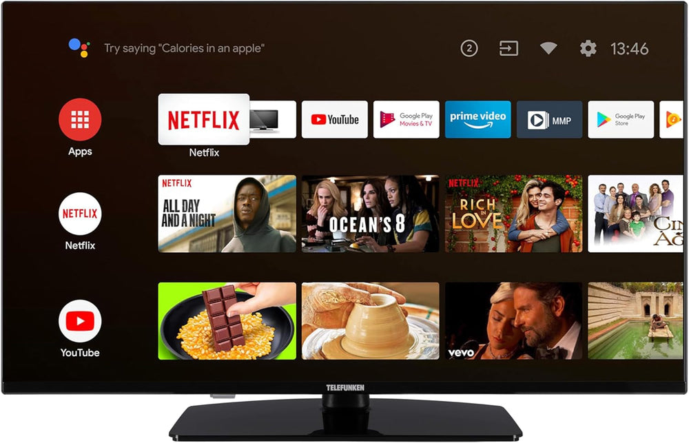 TELEFUNKEN XU50AN754M Televizor de 50 de inci/Smart TV cu Android (4K Ultra HD, HDR Dolby Vision, triplu tuner, Bluetooth, Dolby Atmos) [2023]