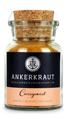 Ankerkraut Currywurst, 90 g en vaso de corcho, Gewürzmischung zum Anmischen selbstgemachter Currywurst-Sauce oder als Topping