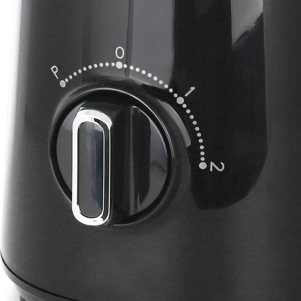 Emerio Batidora con base BPA Frei Crush Ice Función 1,5 L Behälter 2 Geschwindigkeiten + Pulse Funktion Messereinheit Aus Edelstahl Sicherheitsschalter Geschirrspülgeeignet 500 Watt BL-12816.8 Schwarz Bucatarie Naty Shop