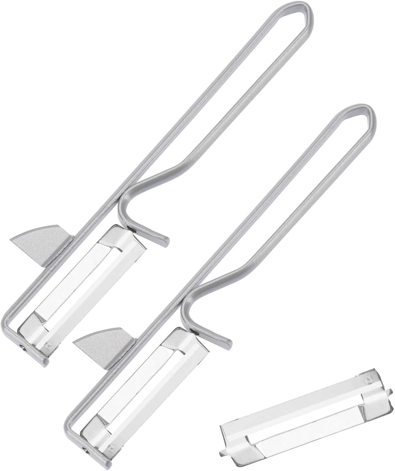 Westmark 106122E1 Pelador, hoja de acero cromado, inoxidable Pelador Naty Shop Steel, 2 uds.+ Ersatzklinge