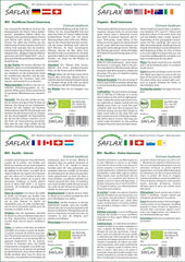 SAFLAX - Geschenk Set - BIO - Basilikum Sweet Genovese - 800 Samen - Mit Geschenk- / Versandbox, Versandaufkleber, Geschenkkarte Und Anzuchtsubstrat - Ocimum Basilicum