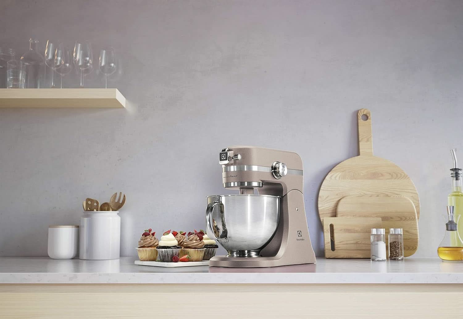 Procesador de alimentos Electrolux Assistant EKM5570, 1200W, cuerpo metálico, 10 velocidades Naty Shop