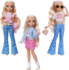 Set Barbie Dream Besties Festival Looks, cu păpușă Barbie Malibu cu păr lung și blond pentru coafare și peste 10 haine și accesorii detașabile, JGH87