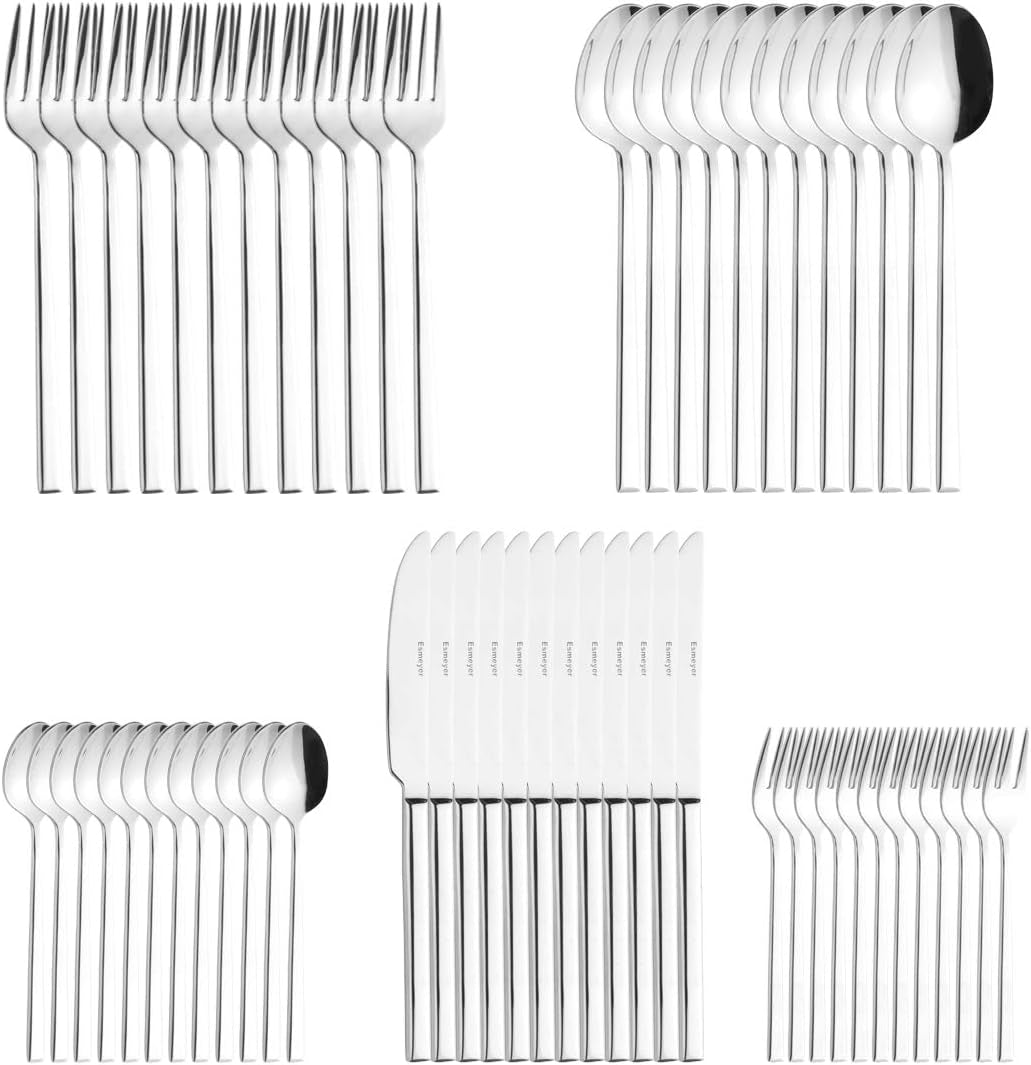 199-830 Cubertería Sophie de 60 piezas pulida en caja de regalo, Cocina Naty Shop