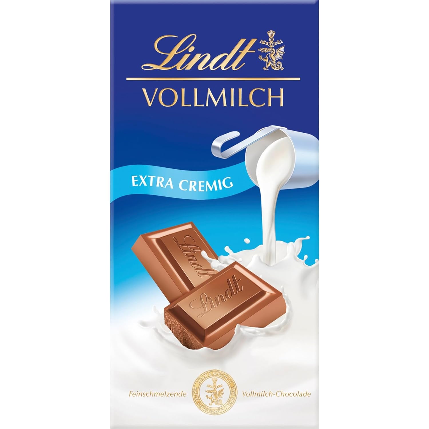 Chocolate Lindt | Barra de chocolate con leche y avellanas | 100g | Suave chocolate con leche derretido con crujientes trozos de avellana | Barra de chocolate