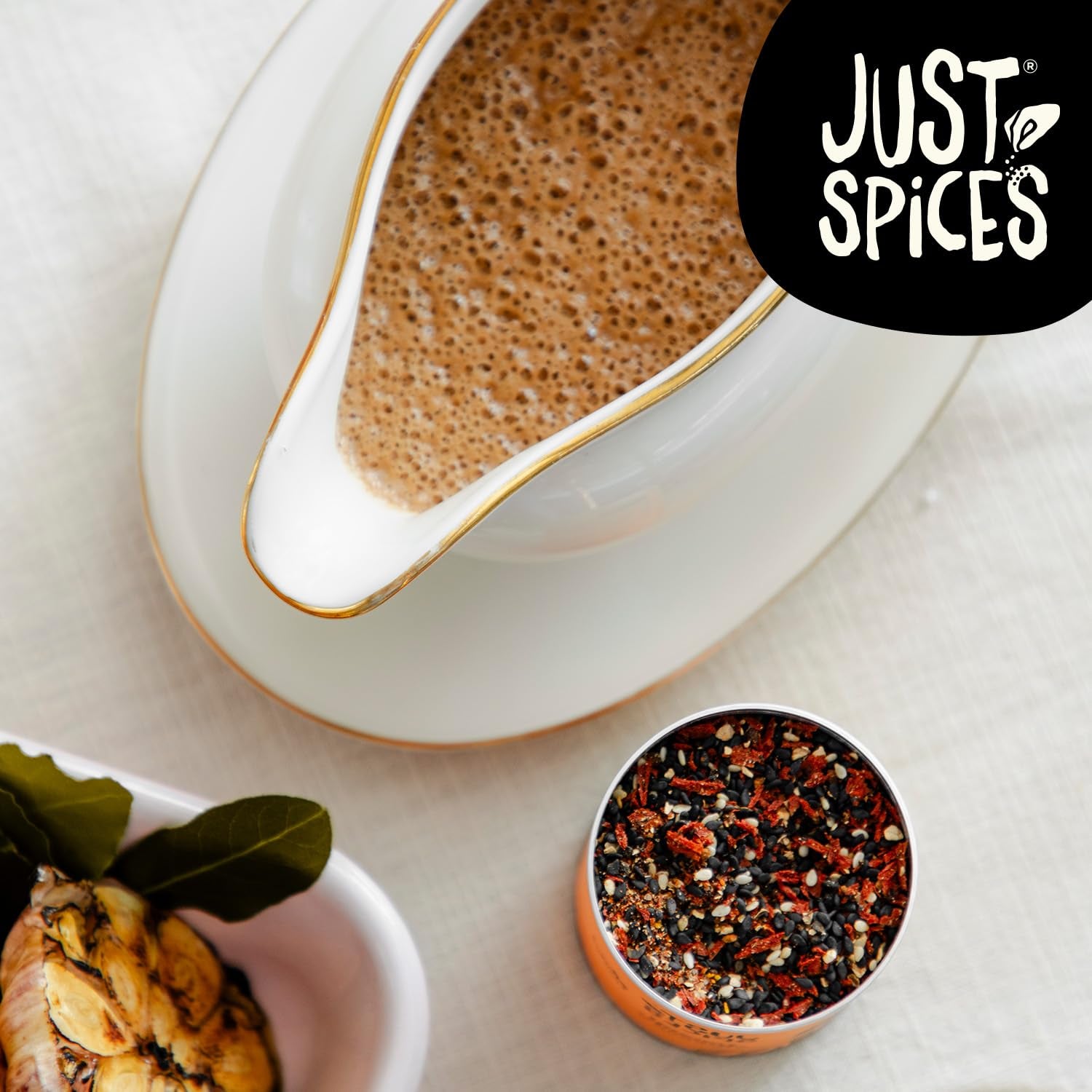 Just Spices Umami Allrounder I Soßen, Fleisch, Gemüse & mehr herzhaft würzen I Gewürzdose, 55 g