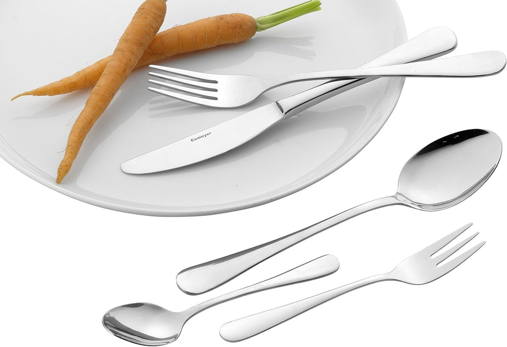 Juego de Cubiertos Sylvia Fabricado en acero inoxidable 18/0 Pulido 30 piezas Cocina Naty Shop
