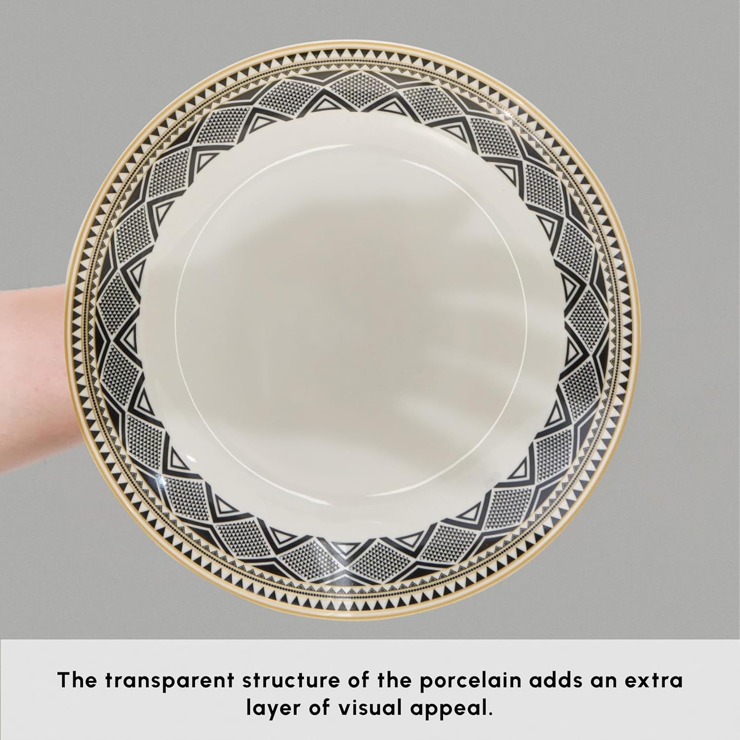 Karaca Globe - Frühstücksset & Geschirrset für 6 Personen mit Tassen, 26-teiliges Porzellan Geschirr Set mit Teetassen, Untertassen, Servierteller und Frühstücksgeschirr Teller Set - Weiß