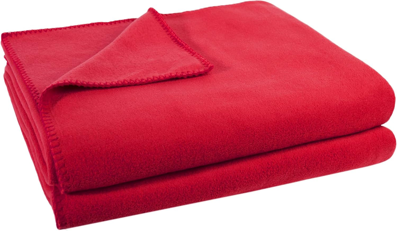 Zoeppritz Decke in Der Farbe: Rot, Aus 65% Poliéster, 35% Viscosa Hergestellt, Tamaño: 160X200 Cm, 103291-235-160X200