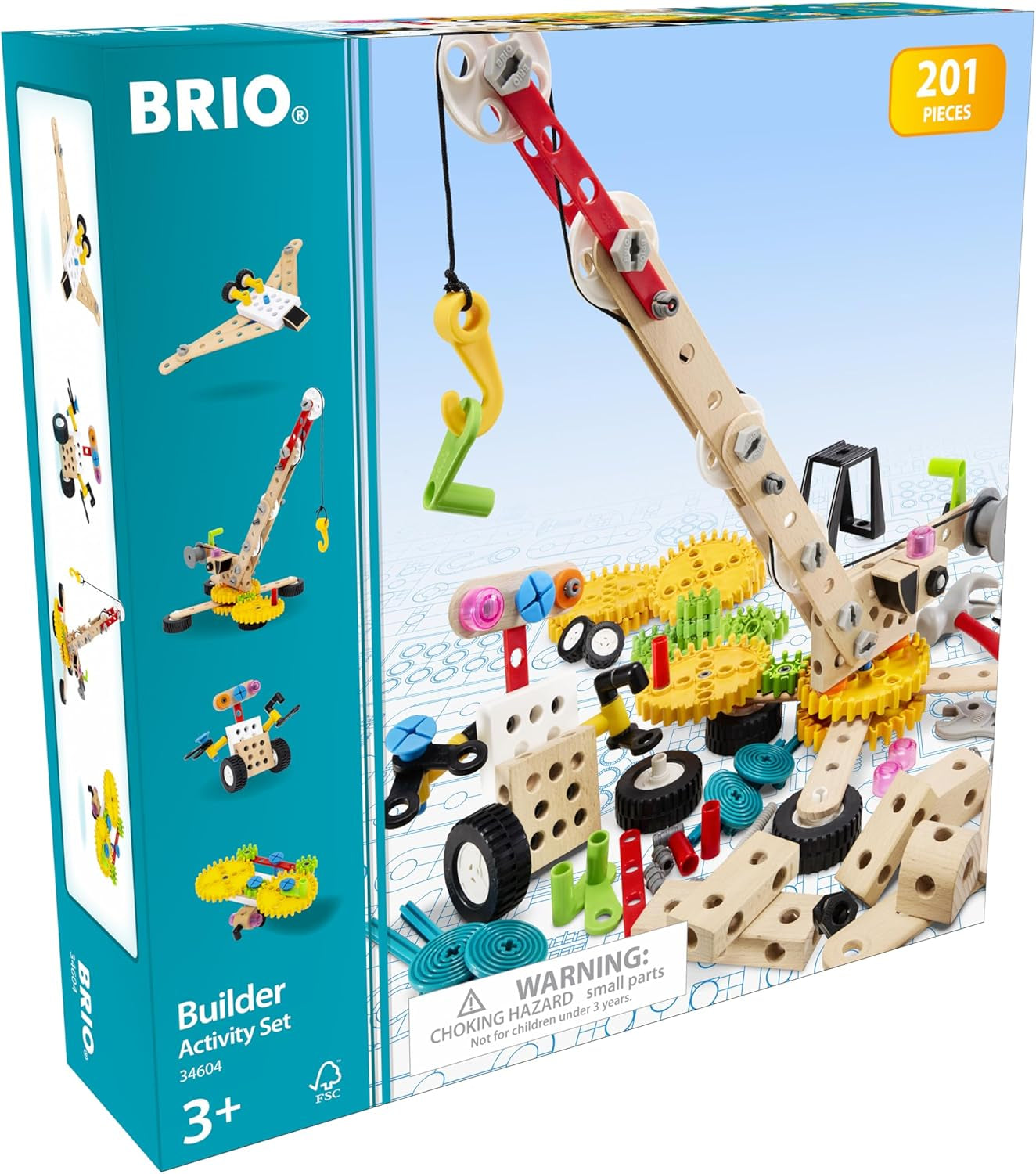 BRIO Builder – 34604 Juego de jardín de infancia Builder | Entwicklungsförderndes Rollenspiel- & Konstruktionsspielzeug für Kinder ab 3 Jahren