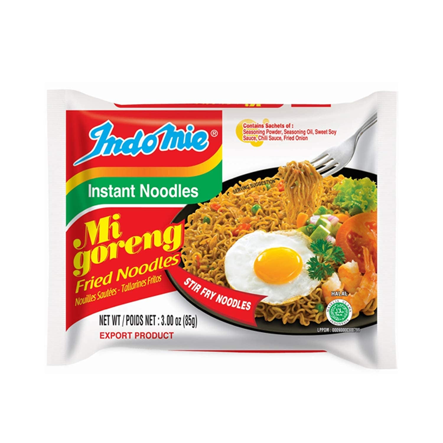 INDOMIE - Fideos instantáneos Mi Goreng - Paquete múltiple (40 x 80 g)