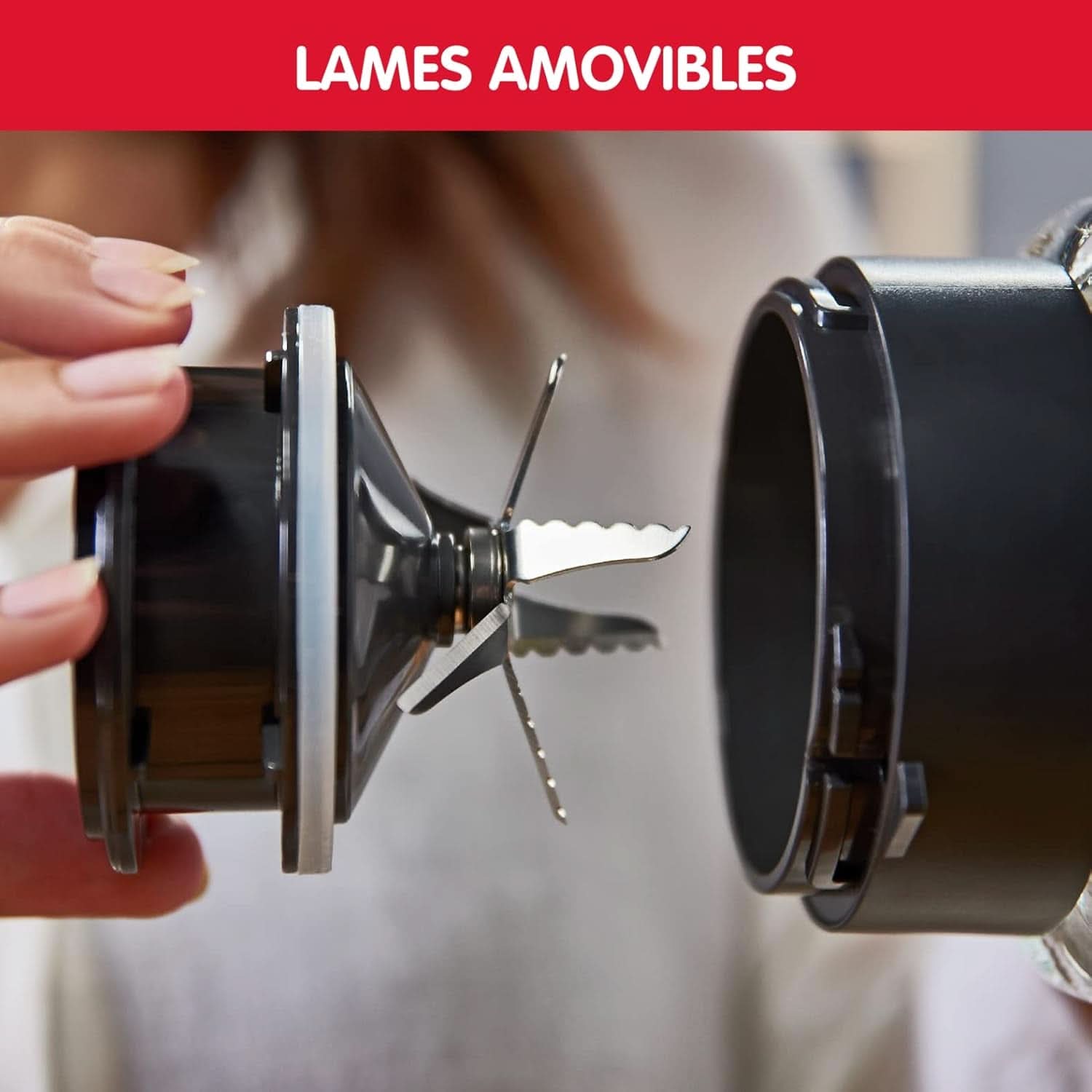 Perfect Mix + LM811D10 - 1200-W-Mixer, Glasierter Edelstahl, Hintergrundbeleuchteter Geschwindigkeitsregler, 3 Programme, Manueller Und Automatischer Reinigungsmodus Mama si Copilul Naty Shop