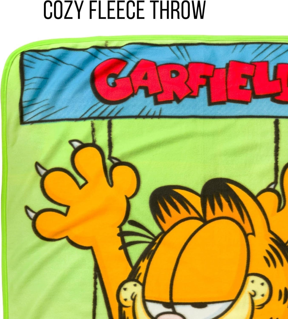 Silver Buffalo Garfield manta colgante, forro polar, 114,3 X 152,4 cm Silver Buffalo Camas y mantas