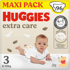 Pañales Huggies Extra Care, talla 3 (4-9 kg), paquete de 96 Madre e Hijo Naty Shop