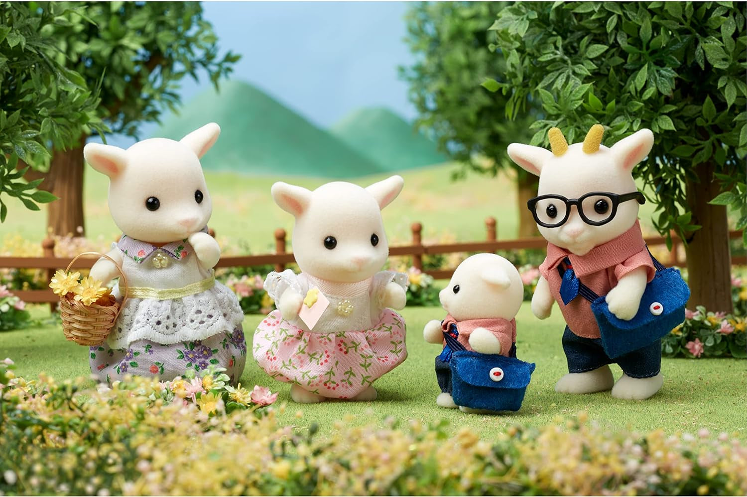 Sylvanian Families 5622 Familia de Capre - Figurine pentru Casă de Păpuși