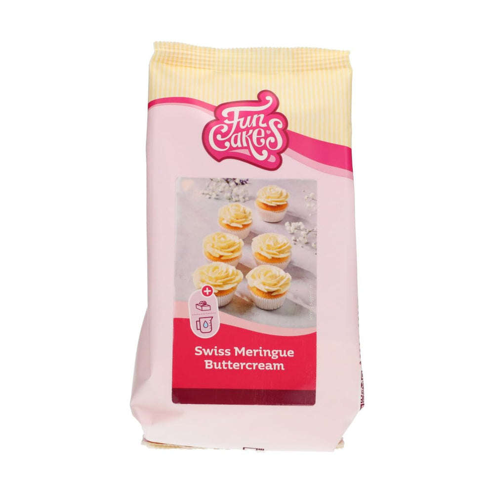Funcakes Mix Für Schweizer Baiser Buttercreme: Einfach Zu Berübenen, Cremig, Perfekt Zum Dekorieren, Abdecken Und Füllen Von Kuchen, Belag Auf Cupcakes. 400 G. Mezcla para hornear y cocinar Naty Shop Default Title