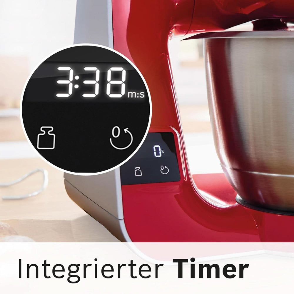 Robot de cocina Bosch Serie 4 MUM5X720, báscula integrada, bol acero inoxidable 3,9L, batidora 1,25L, 1000W Accesorios Alimentación y Lactancia Bebe Naty Shop