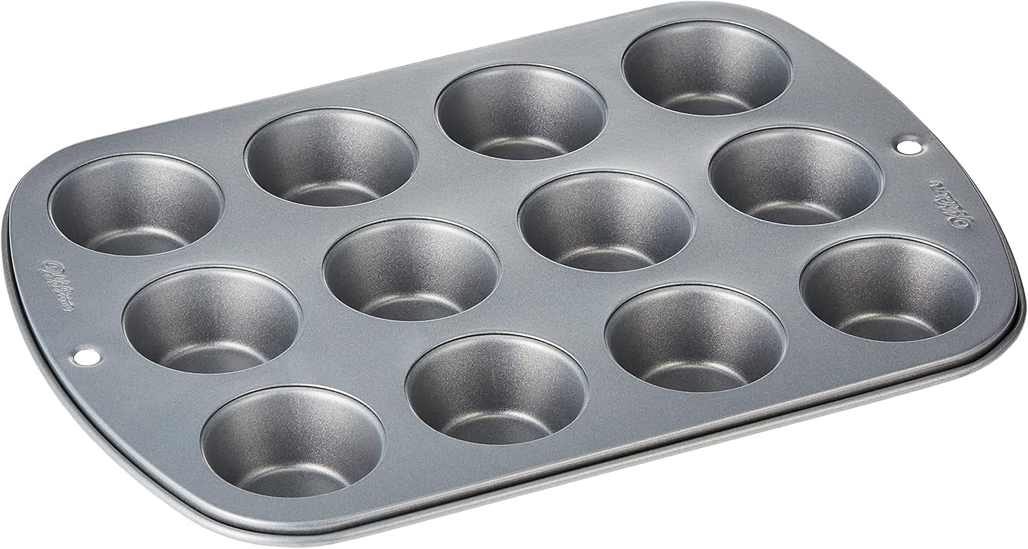 Wilton 24 Er Mini-Muffinbackform, Antihaftbeschichte, Silber Moldes y bandejas para hornear Naty Shop 3,27 X 21,05 X 28,72 Cm