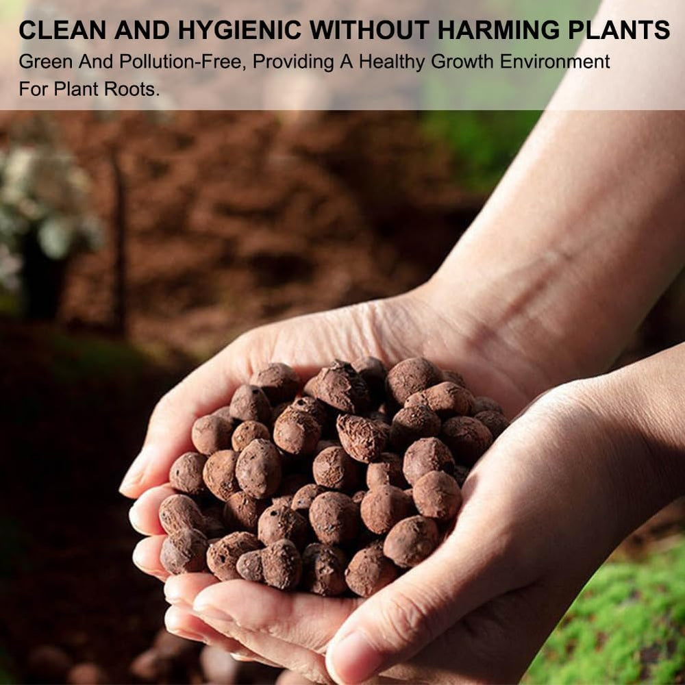 Gránulos de arcilla de grano grueso, gránulos de arcilla expandida, gránulos de plantas, sustrato de plantación hidropónica de arcilla expandida de 1 litro, gránulos de arcilla de granulación de 5-8 mm