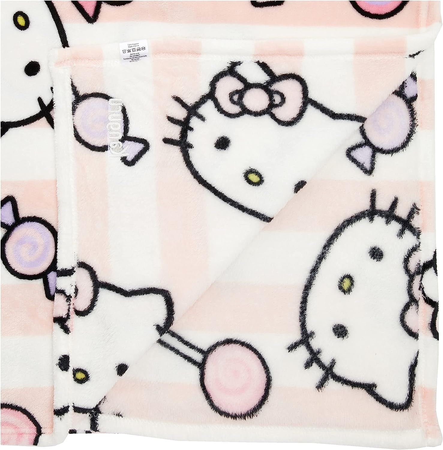 Colcha Hello Kitty, rosa, manta suave 130X170Cm, colcha o colcha para sofá de microfibra. Calidad con certificado Oekotex, Camas y Mantas Sanrio Besuche den Kanguru-Store