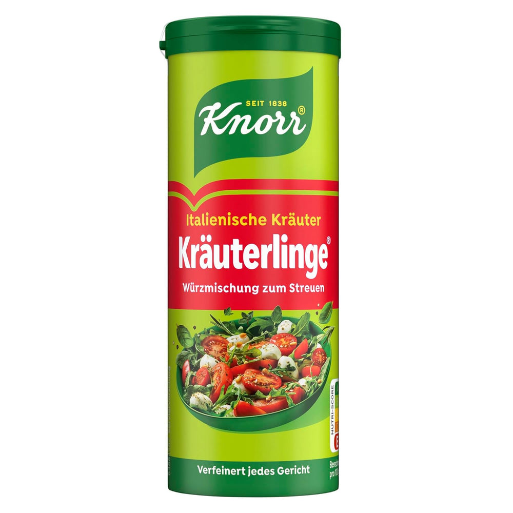Knorr Kräuterlinge Italienische Kräuter Würzmischung zum Streuen für Pasta, Gemüse oder einen Salat 60 g