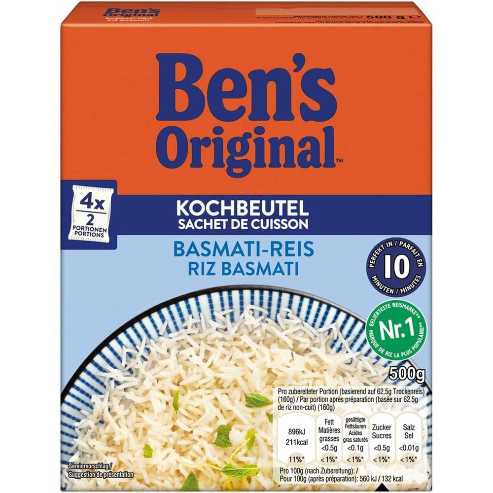 BEN'S ORIGINAL™ arroz basmati para hervir en bolsa 500g