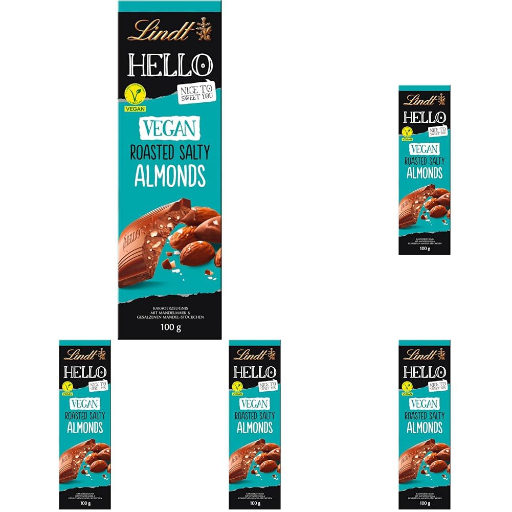 Lindt Hello chocolate, almendras tostadas y saladas, 100g