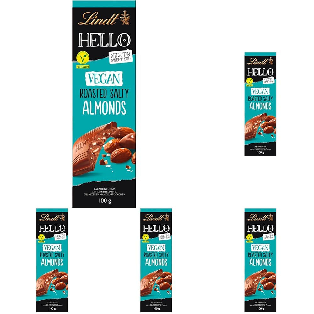 Lindt Hello chocolate, almendras tostadas y saladas, 100g