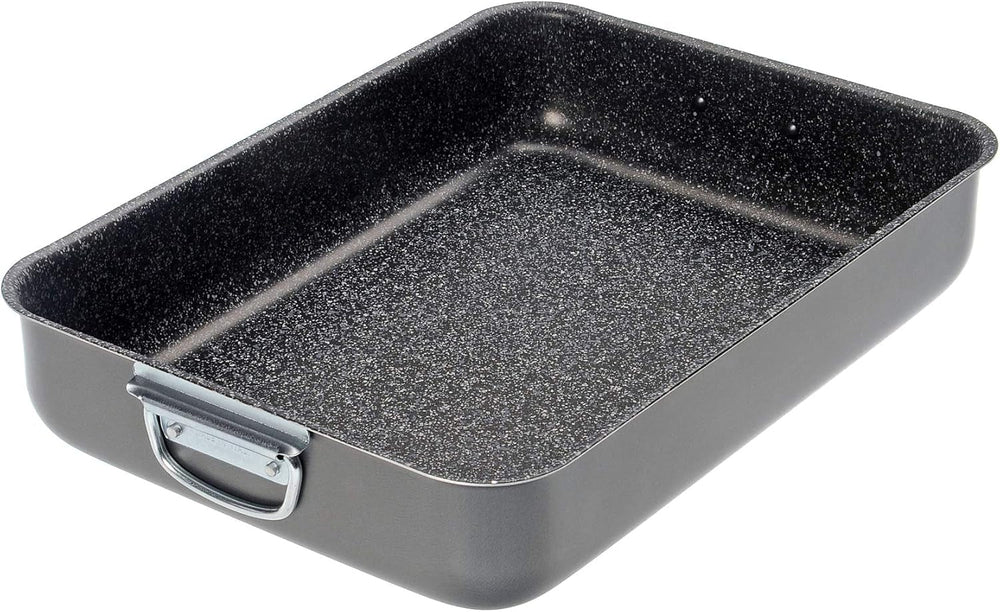 Alluflon Tradition Italy Molde para lasaña, aluminio, negro, 35 x 25 cm Moldes y bandejas para hornear Naty Shop