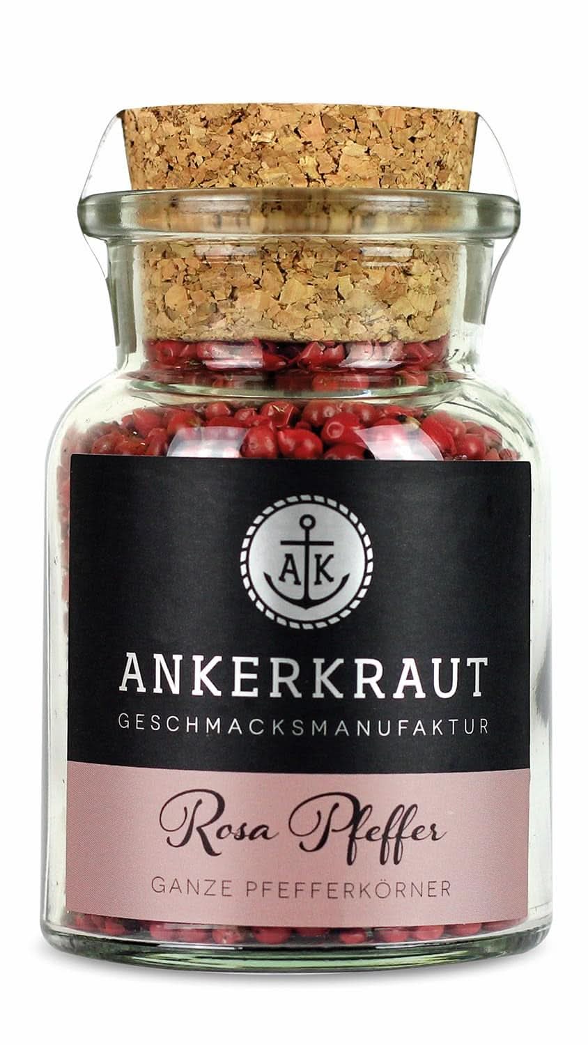 Ankerkraut, pimienta rosa (Schinus Berry), frutos rosados, perfecto para Gin and Tonic, 45 gramos Condimente Naty Shop