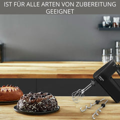 Krups 3Mix 7000 Batidora de mano 60 Jahre Special Edition, 500 Watt, Knet- Und Rührhaken Aus Edelstahl, Langes Netzkabel, Zubehörtasche, F6085811, Schwarz/Kupfer Kitchen Naty Shop