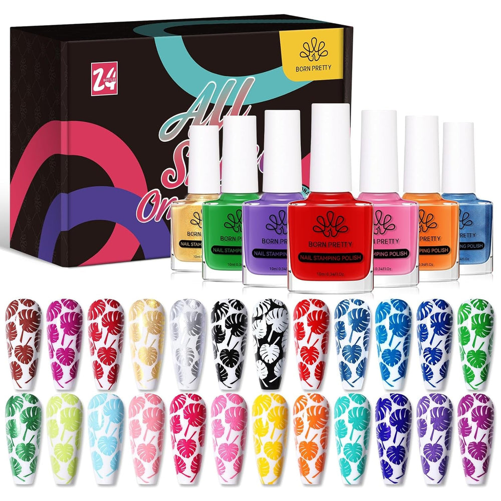 Born Pretty Oja cu Glitter, Rainbow Shining Glitter Super Shine Oja Nail Art Neagră