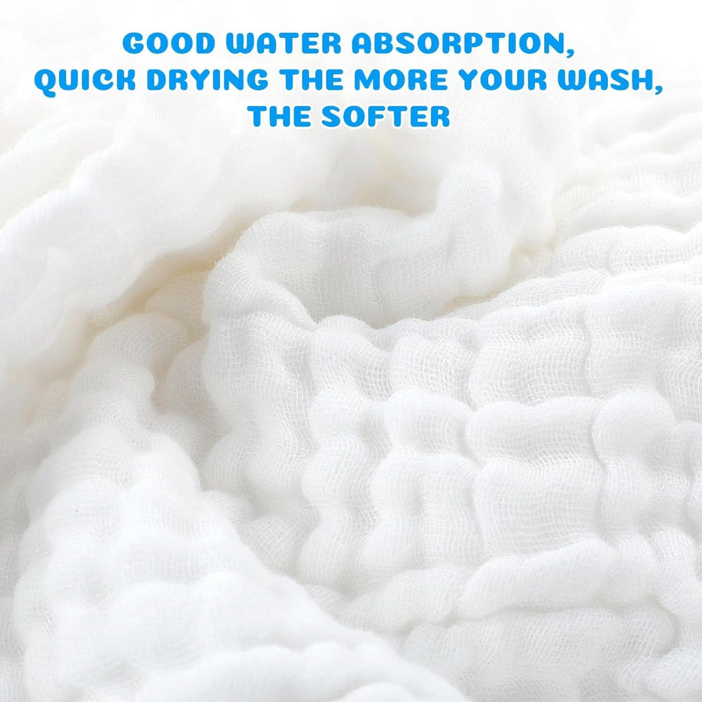 EXTSUD toallitas bebe, pack de 10 toallitas bebe muselina Madre e Niño Naty Shop