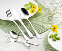 Juego de Cubiertos Sylvia Fabricado en acero inoxidable 18/0 Pulido 30 piezas Cocina Naty Shop